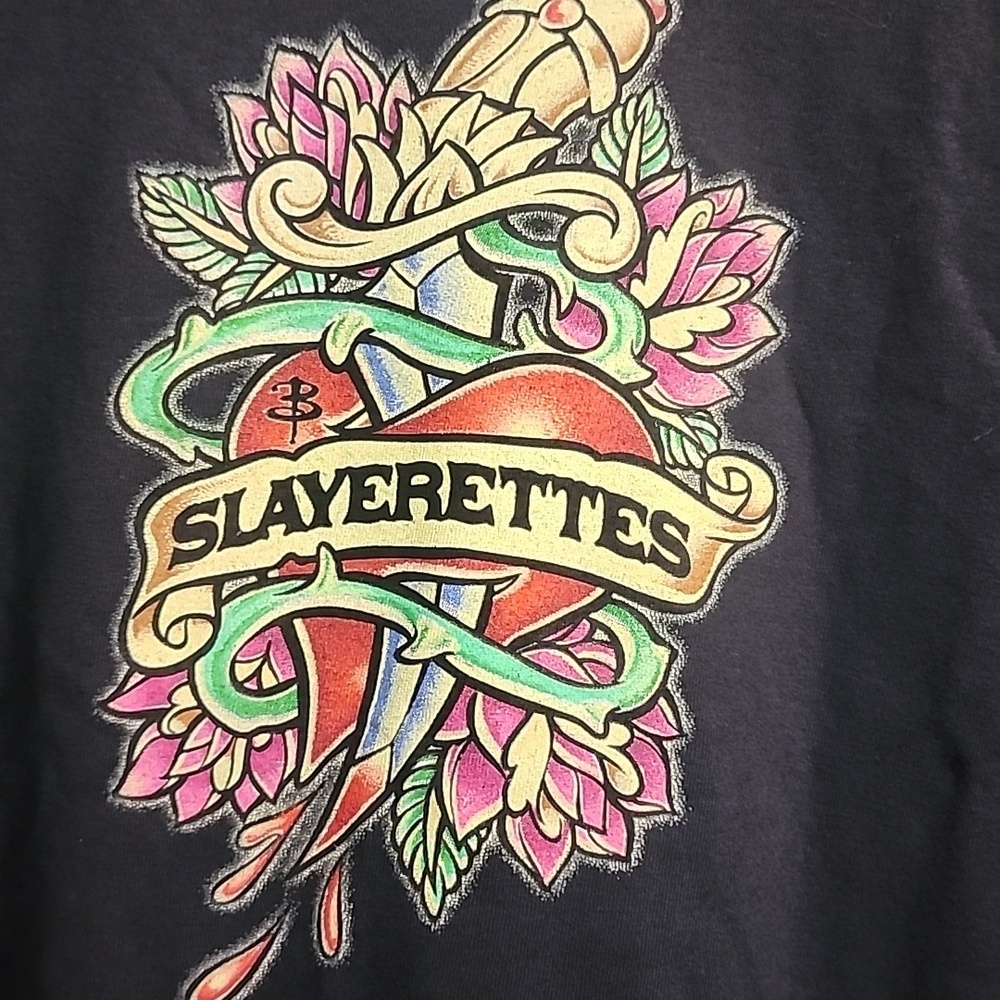 Buffy The Vampire Slayer T-Shirt Slayerettes Tattoo Art Dagger By Loot Crate🔥🧛